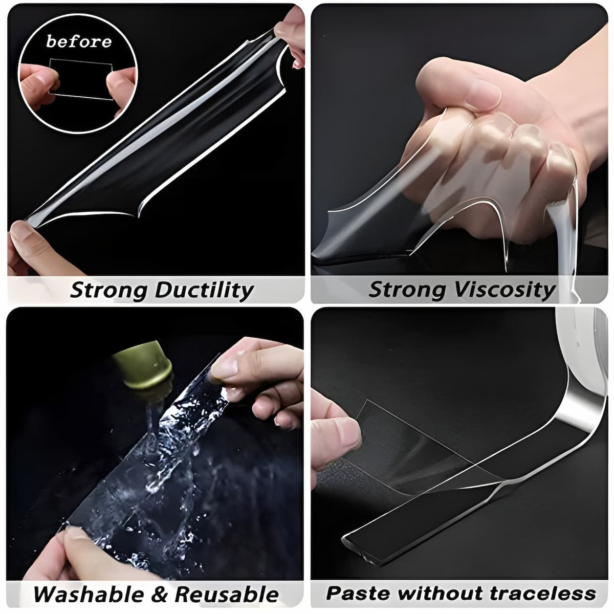 Waterproof Transparent Double-Sided Adhesive Tape | Buy 1 Get 1 FREE ...